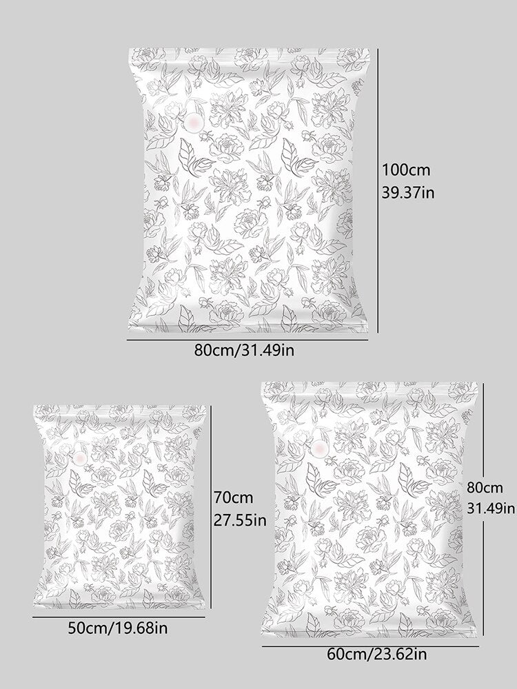 3pc Compression Vacuum Storage Bags