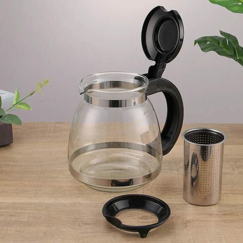 High-Temperature Borosilicate Glass Infuser Kettle