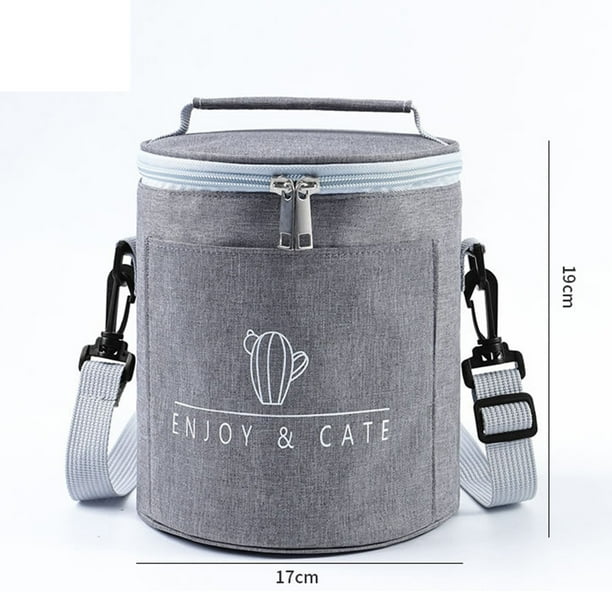 Insulated Round Lunch Bag