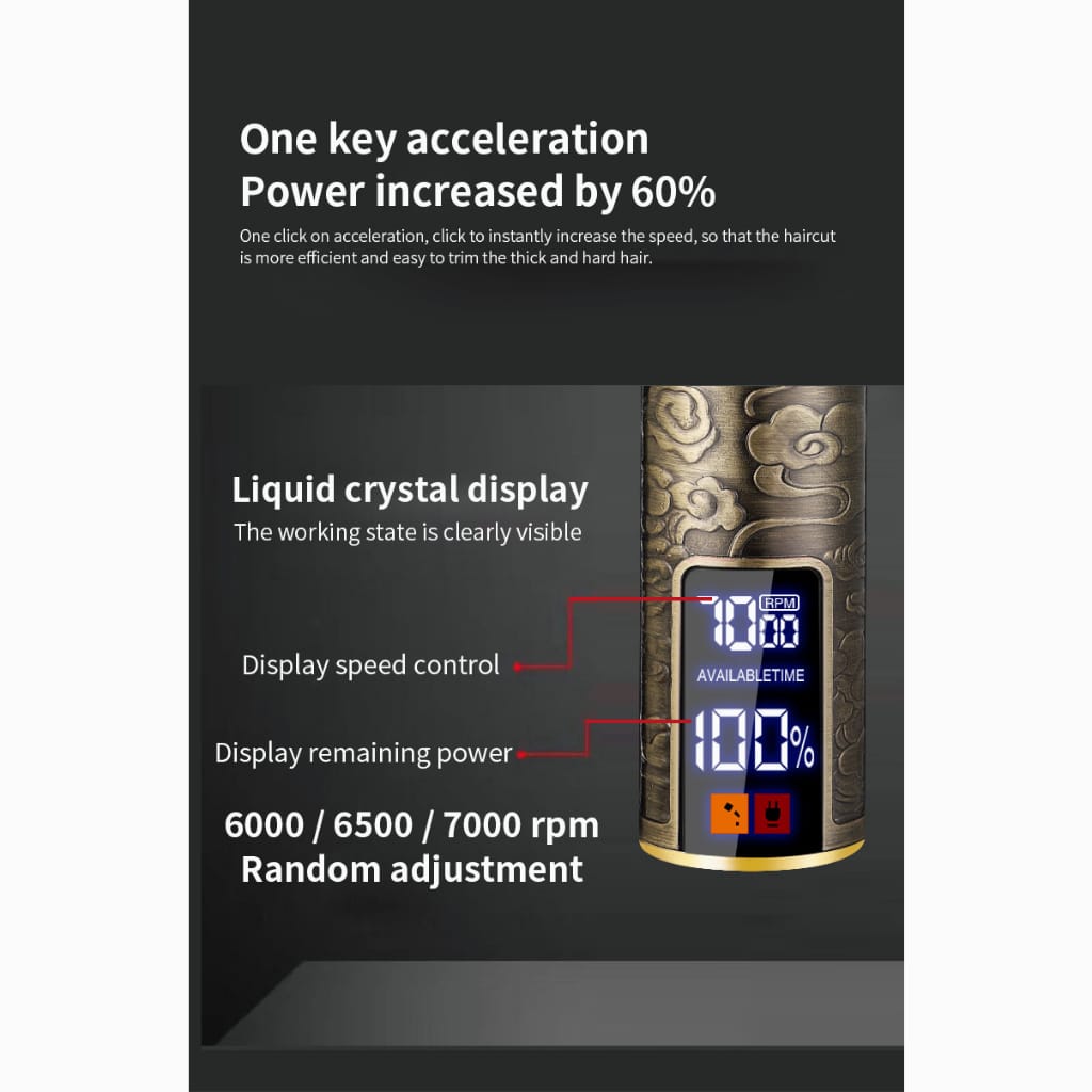 New Metal Electric Hair Clipper