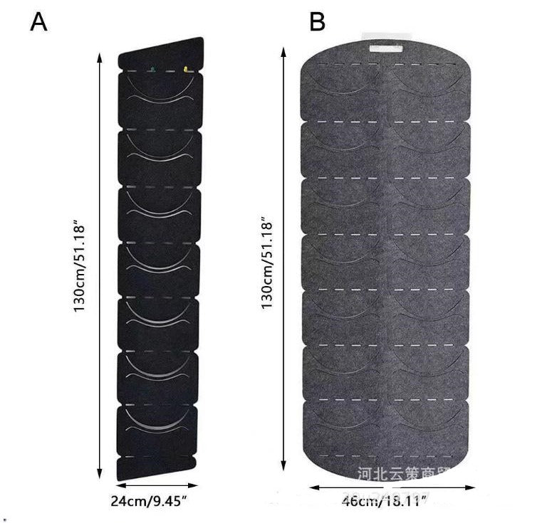 Hanging Hat Organizer ā Felt Storage Rack