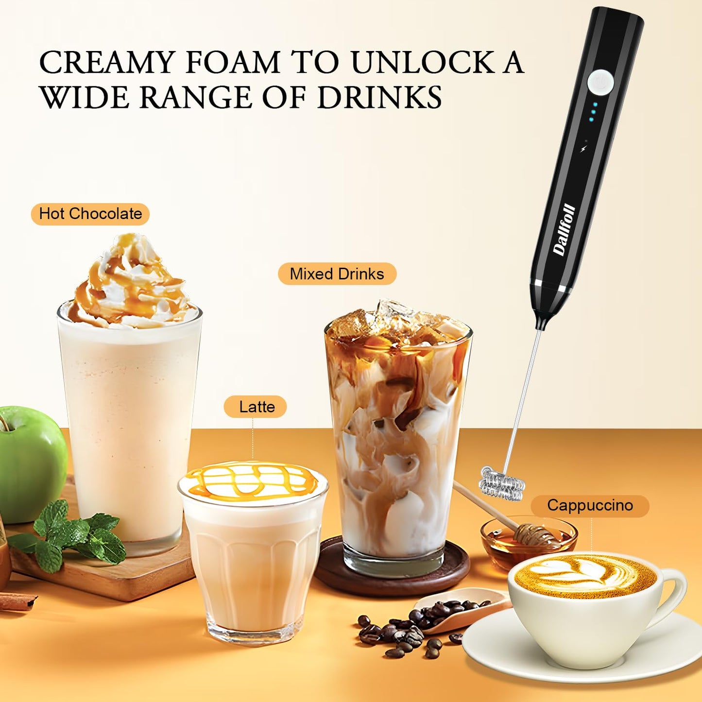 2-in-1 Electric Milk Frother