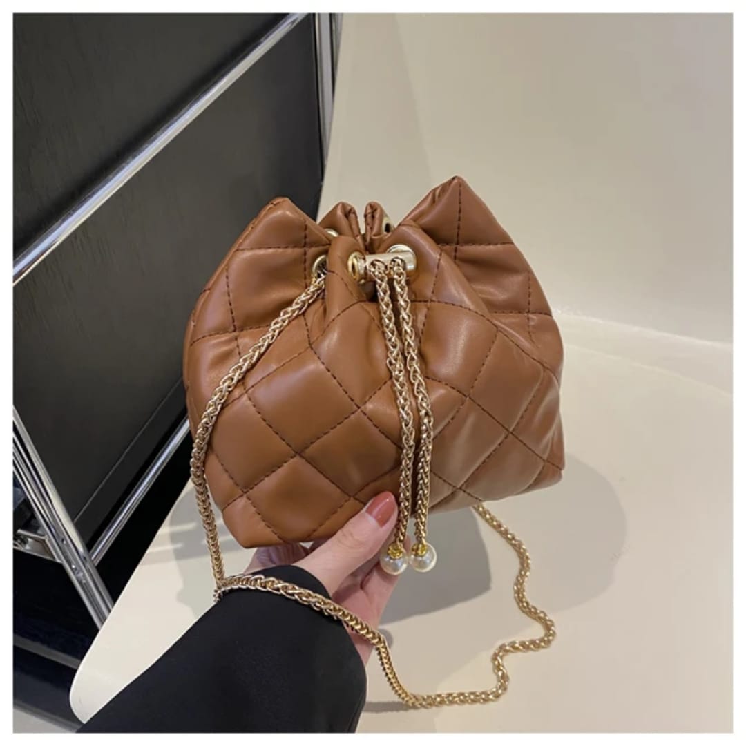 Quilted Tote Shoulder Bag