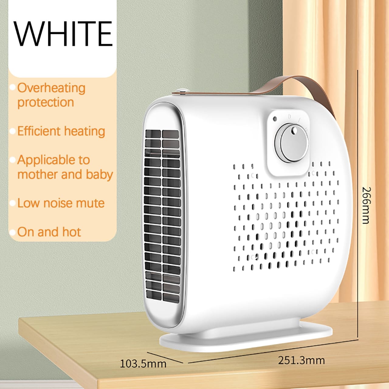 500W Electric PTC Ceramic Heater Fan