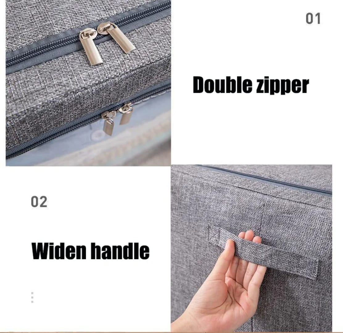 56L Foldable Zipped Closet Organizer