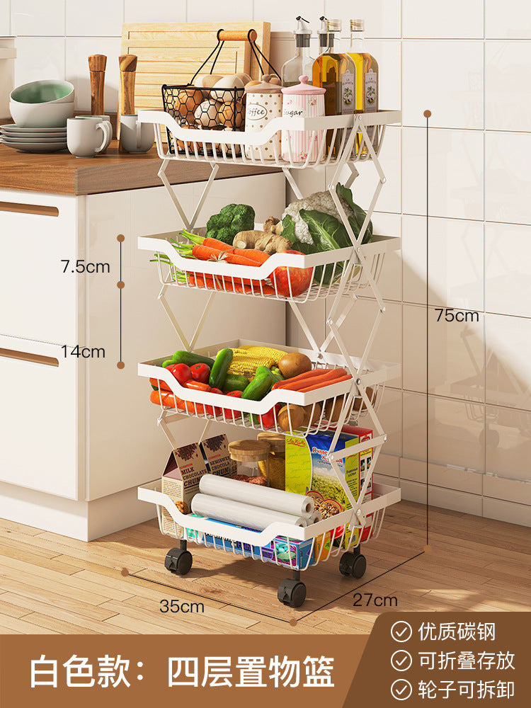5-Tier Collapsible Fruit Rack β White π€