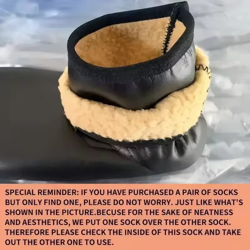 Winter Warm Leather Thermal Soft Anti-Slip Indoor Unisex Socks