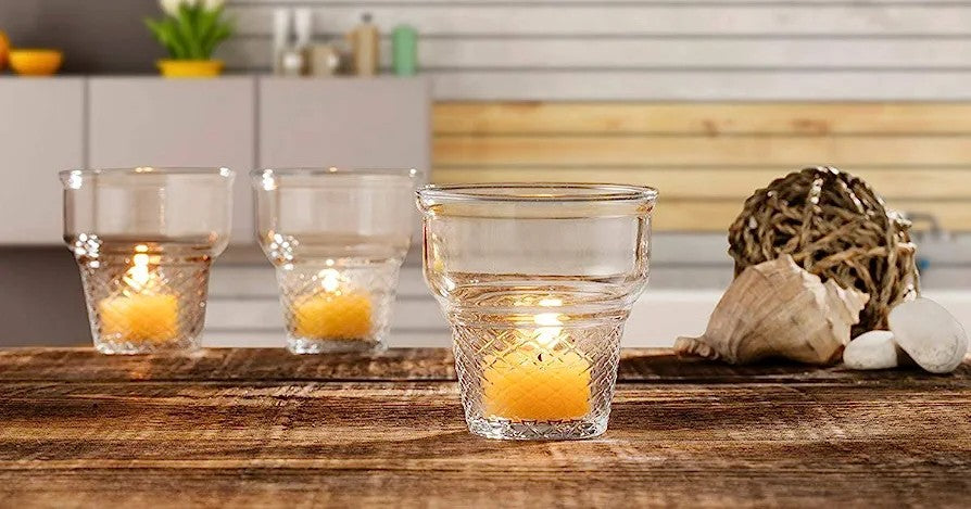 Set of 3 Pasabahce Minicornet Ice Cream Cups