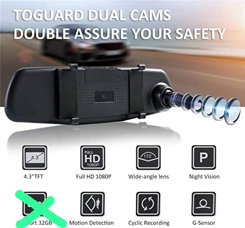 3.5" HD 1080P Front Car Dash Camera