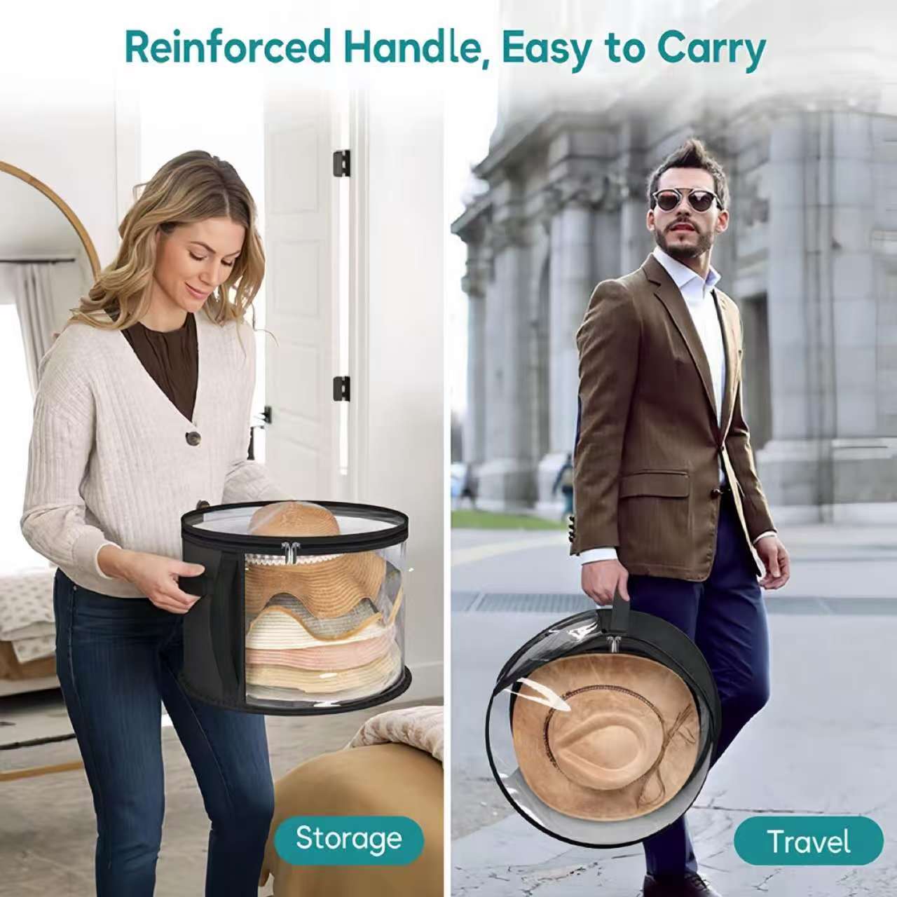 Hat & Clothes Storage Box – Foldable Travel Organizer