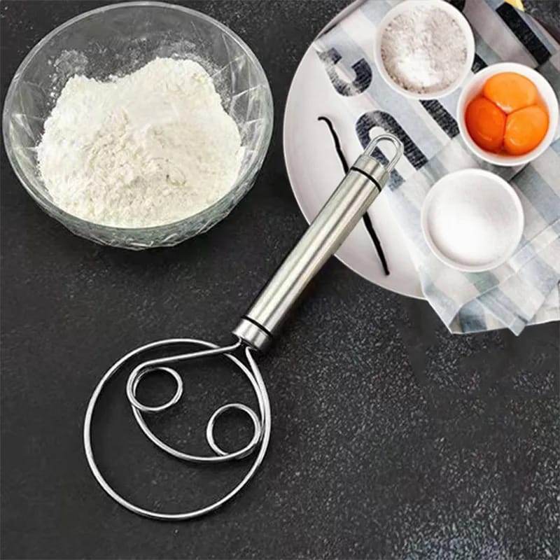 Stainless Steel Dough & Egg Whisk ā Hand Mixer