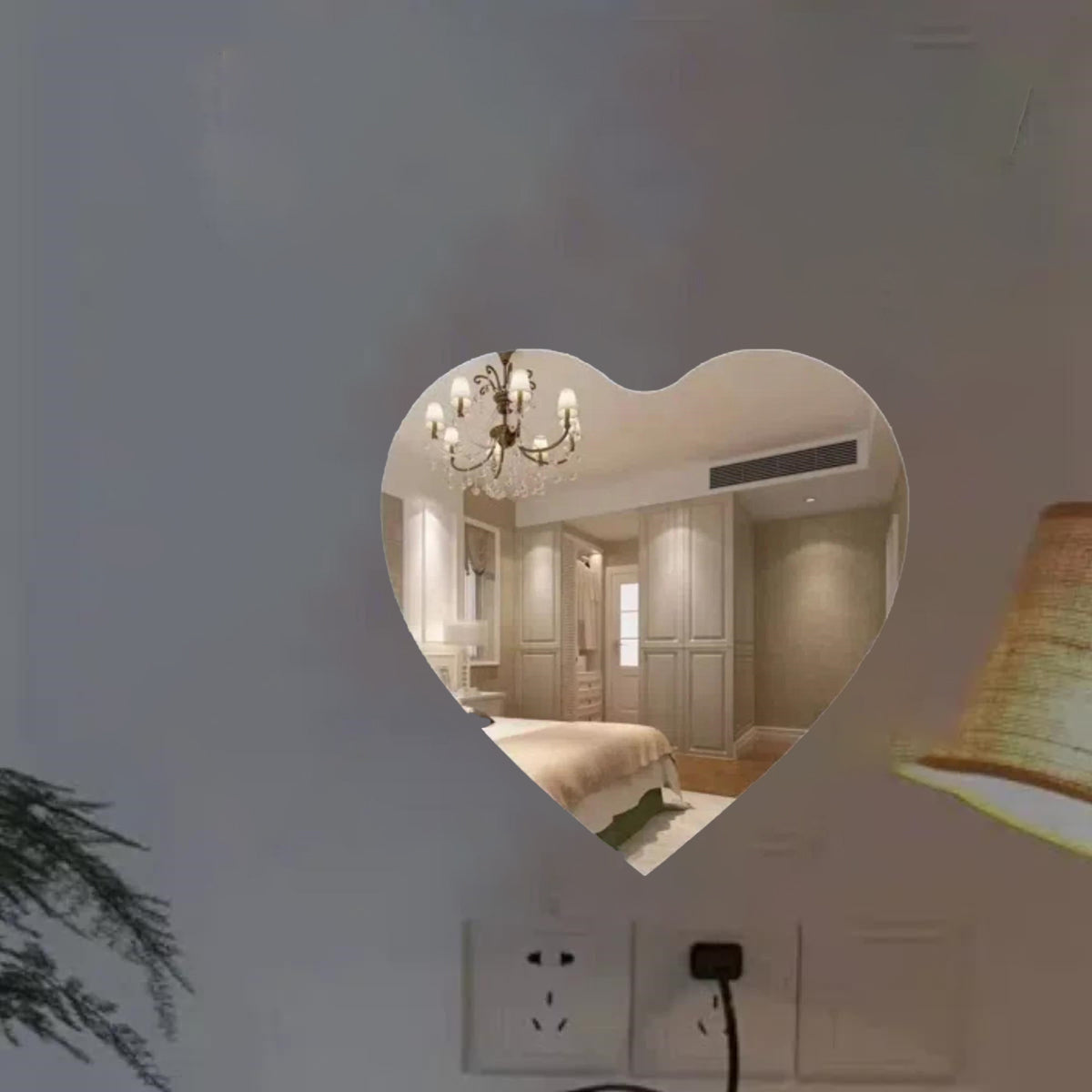 Heart-Shaped Acrylic Mirror