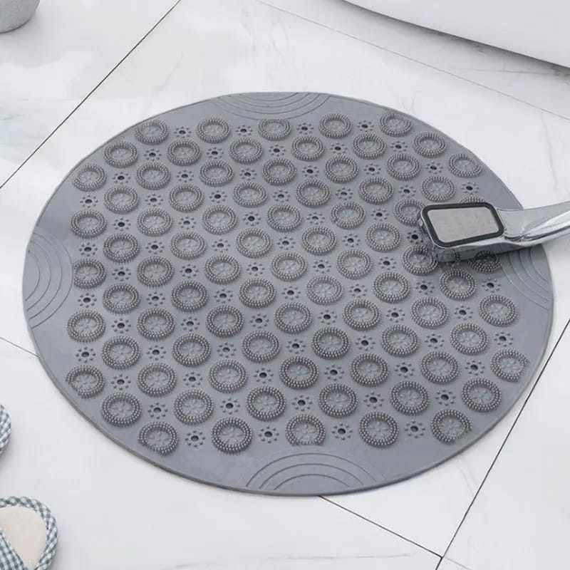 Bathroom Non-Slip TPR Circular Bath Mat