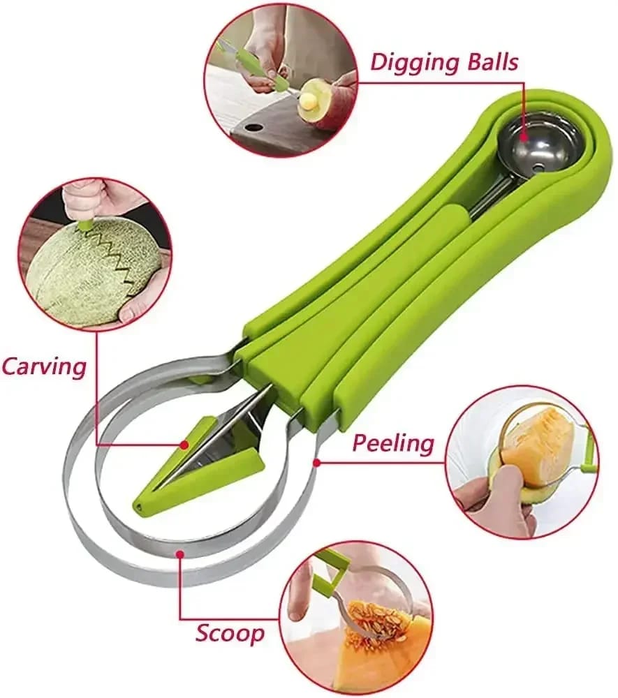 4-in-1 Watermelon Slicer & Fruit Cutter