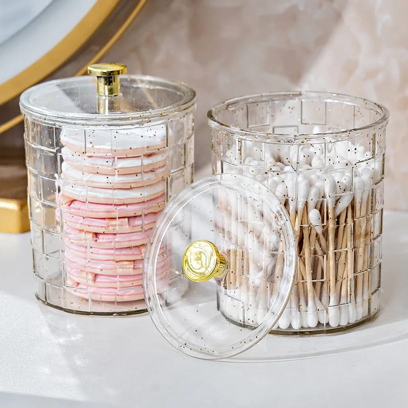 PET Cosmetic Cotton Box ā Transparent Luxury Organizer
