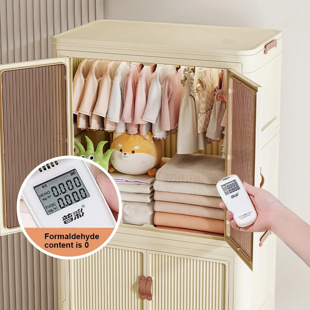 Stackable 3-Level Portable Foldable Wardrobe