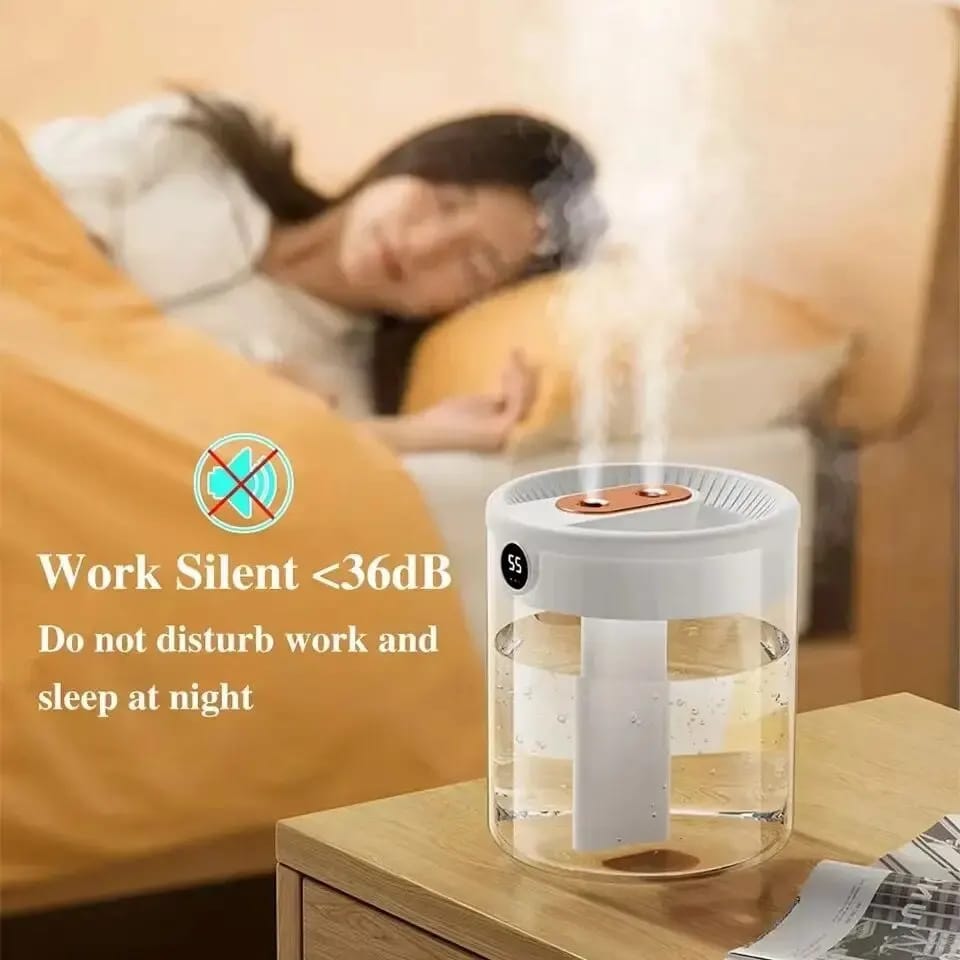 2L Double Nozzle Air Humidifier & Essential Oil Diffuser