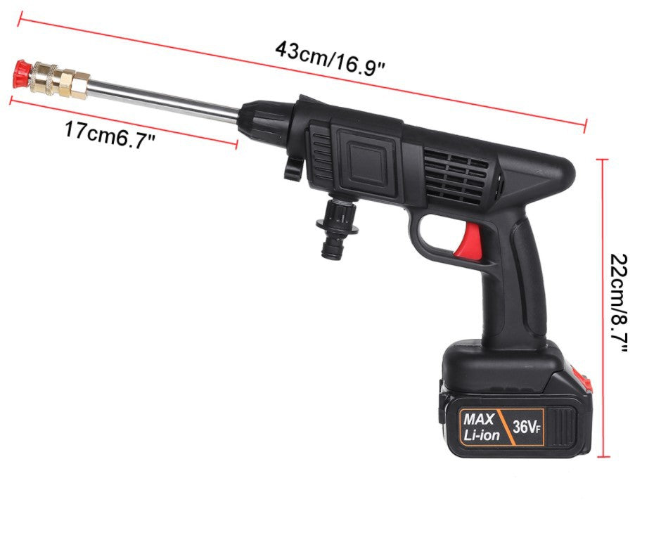 Wireless High Pressure Car Wash Water Gun