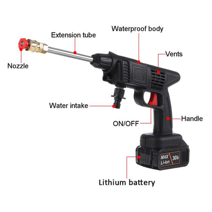 Wireless High Pressure Car Wash Water Gun