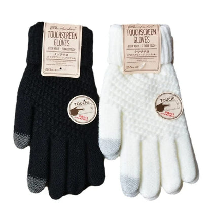 Winter Warm Touchscreen Gloves – Fleece Lined Knit
