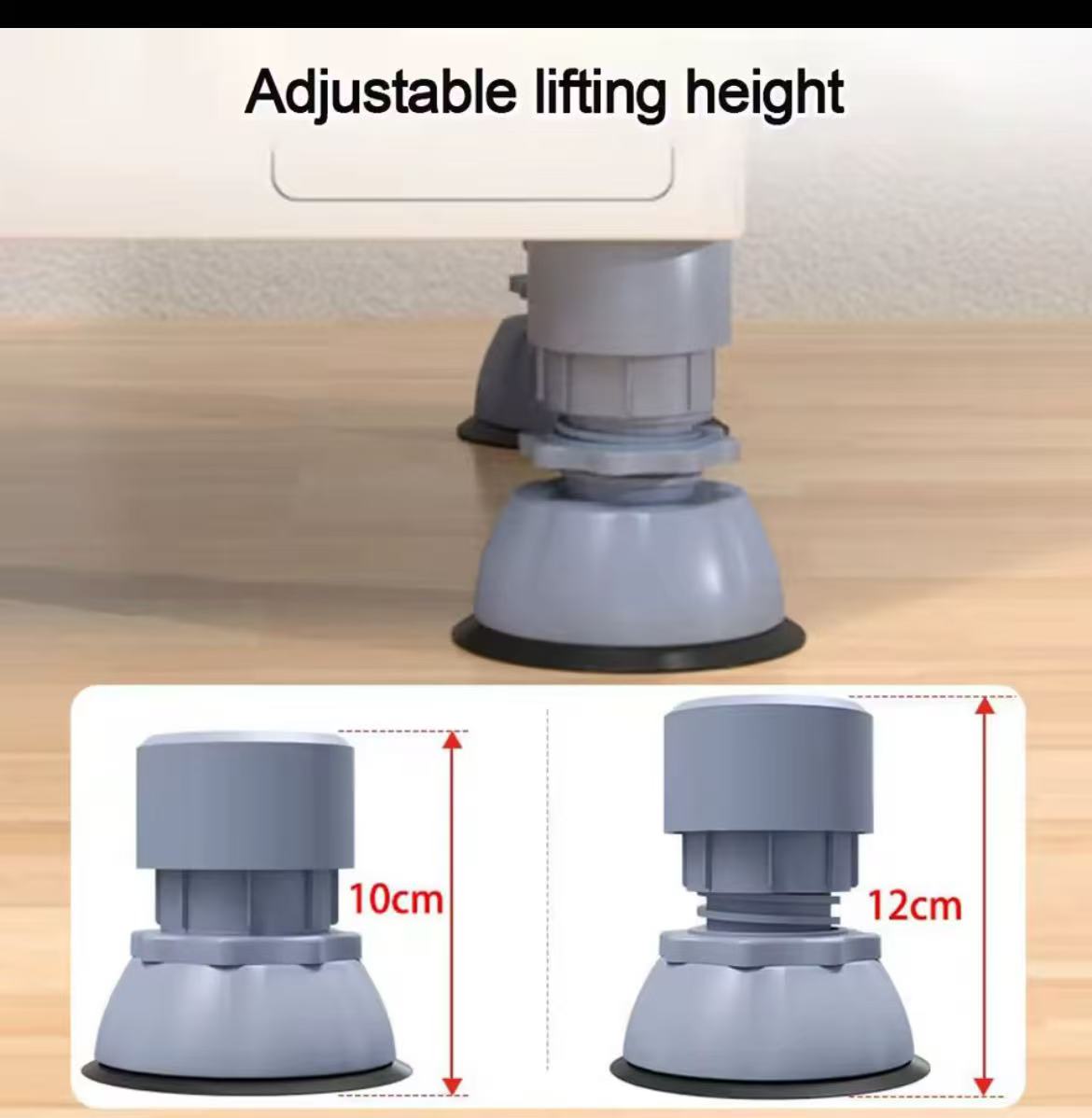 4pcs Adjustable Washer & Fridge Foot Pads
