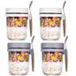 4pcs Overnight Oats Jar Set