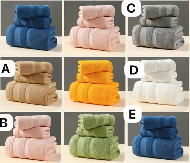 3pcs Luxury Bath Towel Set