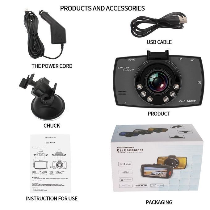 1080P HD Car DVR Dash Camera