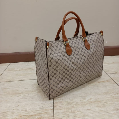 Geometric Pattern Top Handle Bag