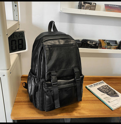 PU Leather Laptop Backpack