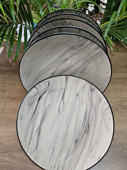 Marble Dinner Plates Set