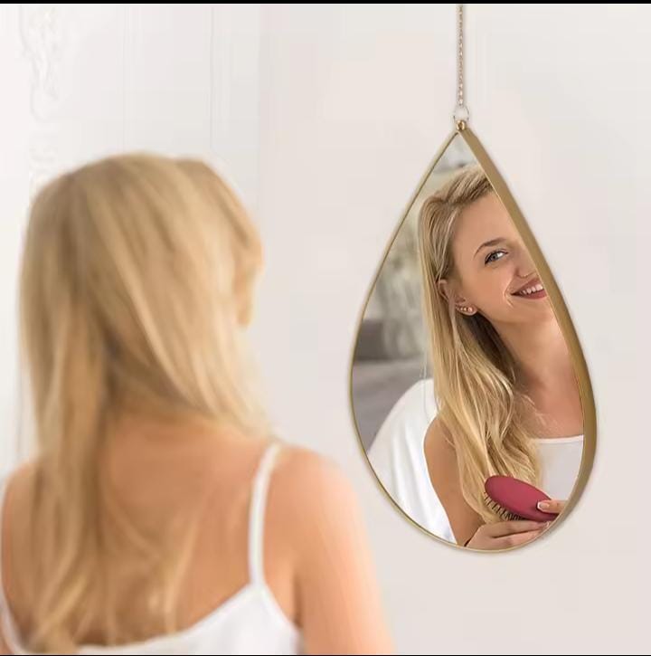 Decorative Oval-Shaped Mirror