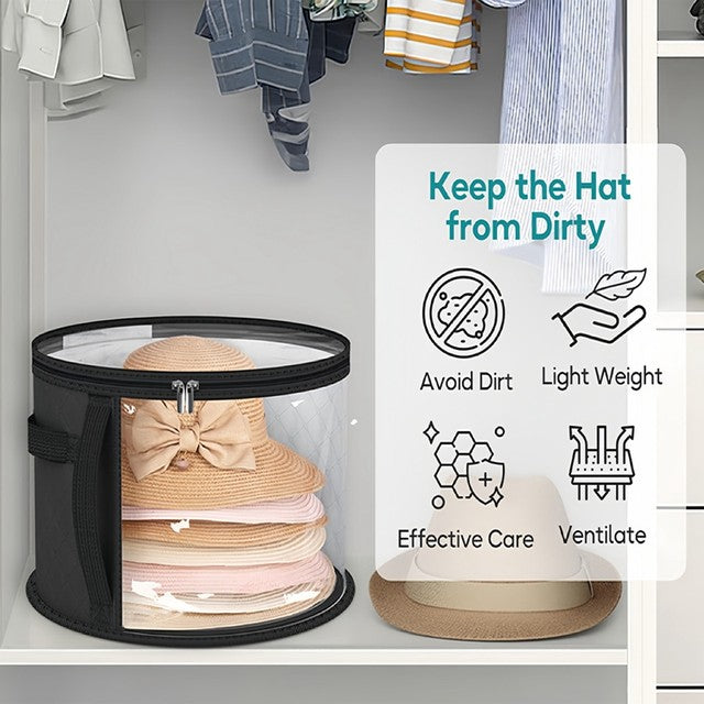 Hat & Clothes Storage Box – Foldable Travel Organizer