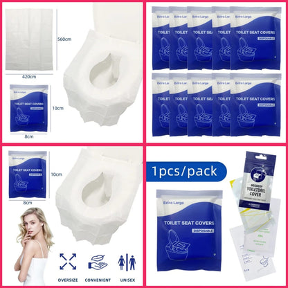 10pcs Set Disposable Toilet Seat Covers