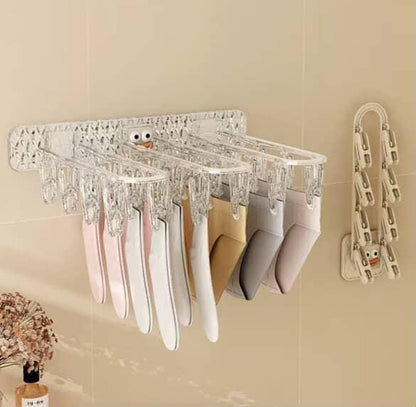 24-Clip Multifunction Wall Folding Cloth Hanger