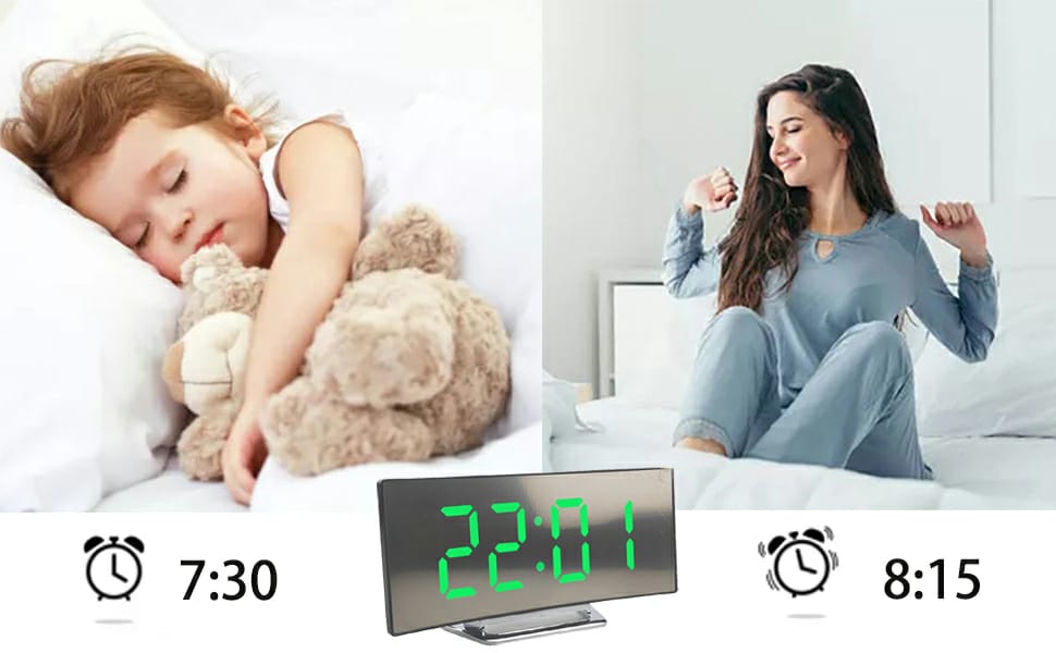 Digital LED Bedside Alarm Clock