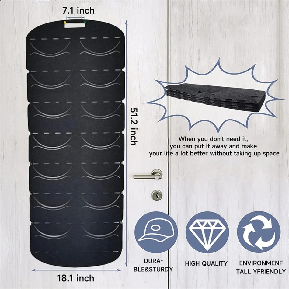 Hanging Hat Organizer – Felt Storage Rack