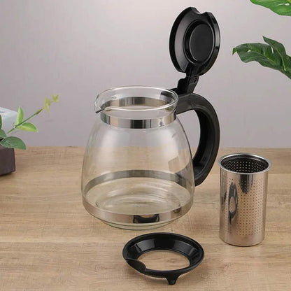 High-Temperature Borosilicate Glass Infuser Kettle