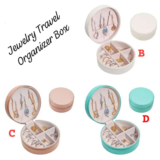 Portable Travel Jewelry Organizer Case