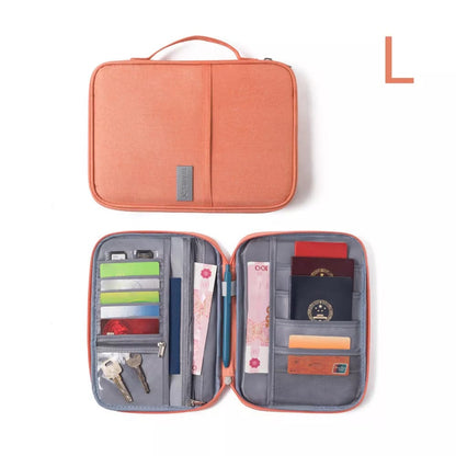 Multifunctional Family Size Travel Passport & Document Organizer