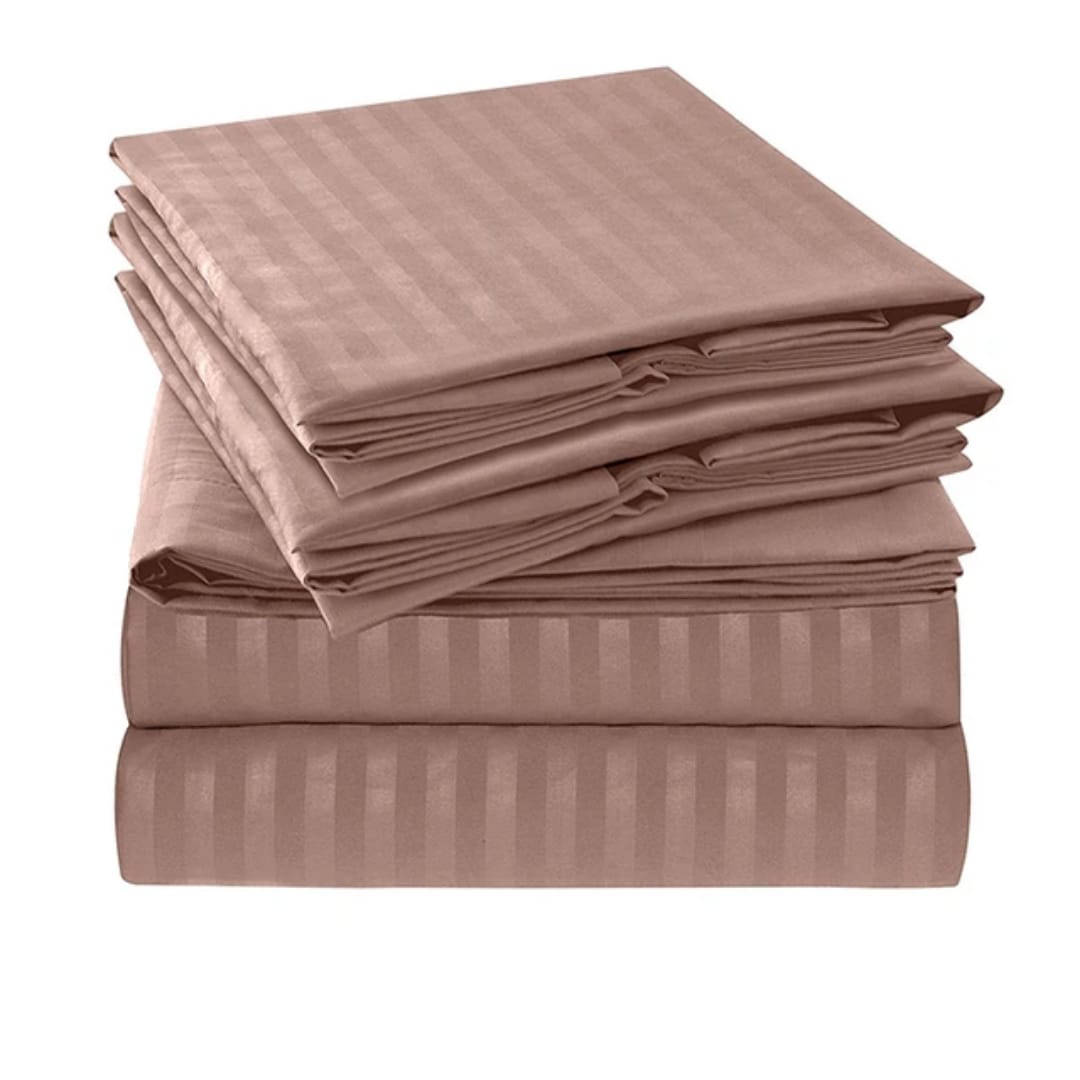 Luxury Cotton Striped Bedsheets