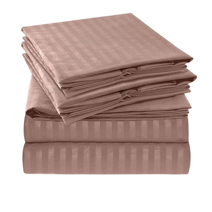 Luxury Cotton Striped Bedsheets