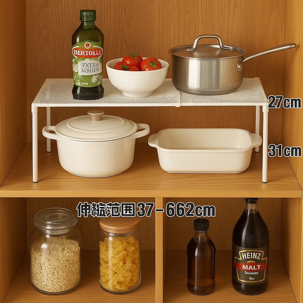 Extendable Under-Shelf Organizer