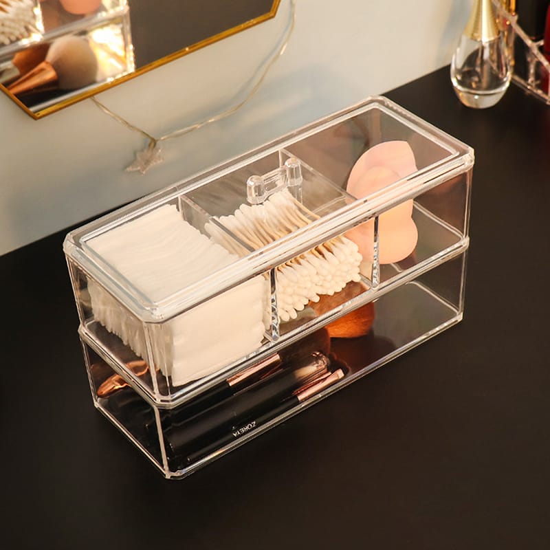 Transparent Cosmetic Storage Box
