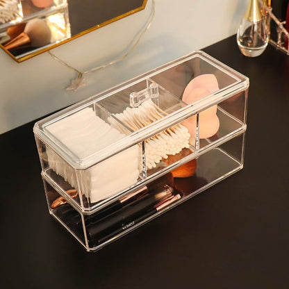 Transparent Cosmetic Storage Box