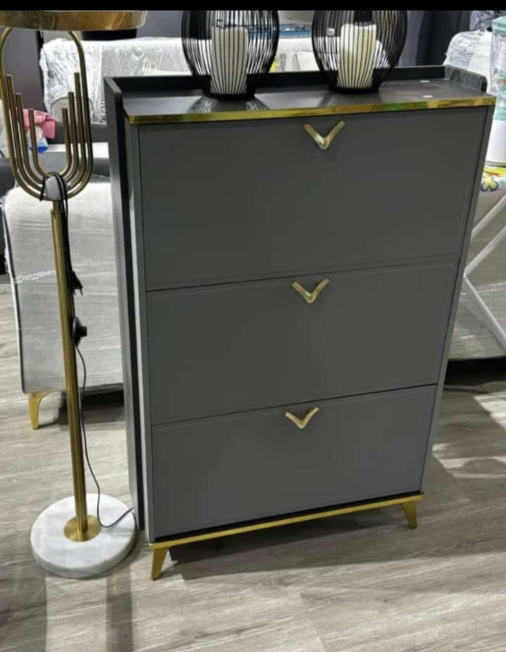 Bucket Flip Double-Layer Shoe Cabinet