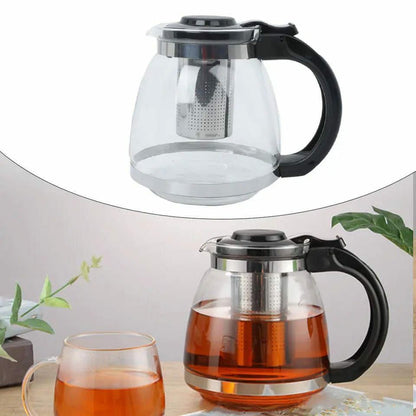High-Temperature Borosilicate Glass Infuser Kettle