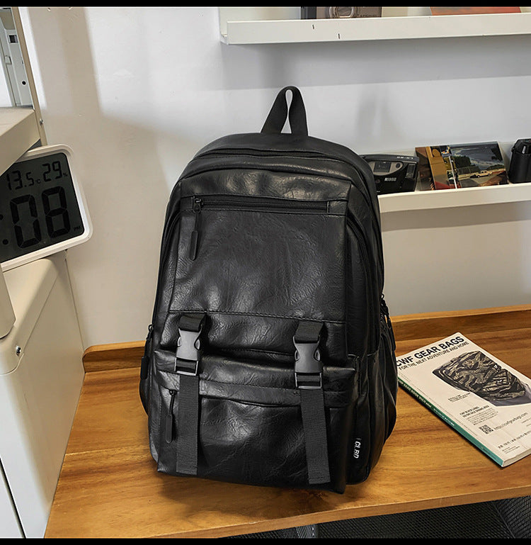 PU Leather Laptop Backpack