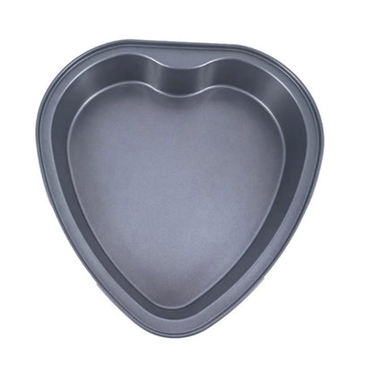 Metallic Heart-Shaped Baking Tin