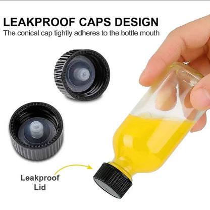 Set of 5 Ginger Shots Glass Bottles